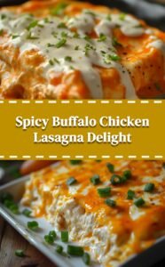 Cheesy Buffalo Chicken Lasagna