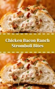 Chicken Bacon Ranch Pizza Roll