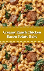 Chicken Bacon Ranch Potato Bake