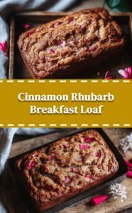 Cinnamon Rhubarb Loaf for Cozy Mornings