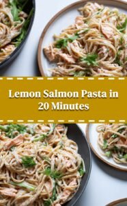 Creamy Lemon Salmon Pasta in 20 Minutes