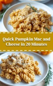 Creamy Pumpkin Mac and Cheese in 20 Minutes
