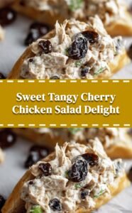 Creamy Tangy Chicken Salad with Dried Cherries