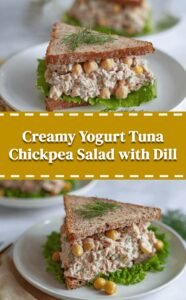 Creamy Yogurt Tuna Salad with Chickpeas and Dill