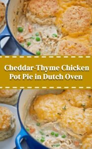 Dutch Oven Cheddar-Thyme Chicken Pot Pie