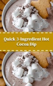 Easy 3-Ingredient Hot Cocoa Dip