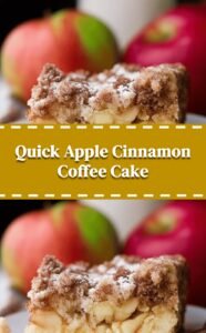 Easy Apple Coffee Cake with Cinnamon Topping