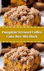Easy Pumpkin Coffee Cake with Streusel Topping