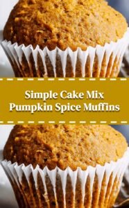 Easy Pumpkin Spice Muffins with Cake Mix