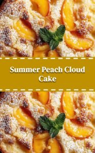 Fluffy Baked Peach Delight for Summer