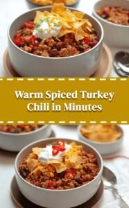 Hearty Quick Turkey Chili for Cool Days