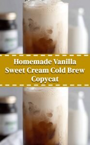 Homemade Vanilla Sweet Cream Cold Brew Recipe