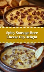 Hot Sausage Beer Cheese Dip