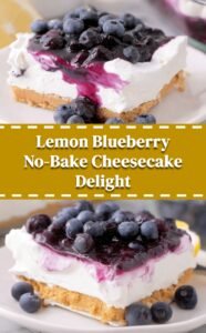 Lemony Blueberry No-Bake Delight
