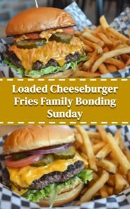 Loaded Cheeseburger with Fries