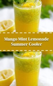 Mango Mint Lemonade Summer Refresher