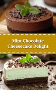 Mint Chocolate Cheesecake Cake