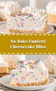 No-Bake Funfetti Cheesecake Delight