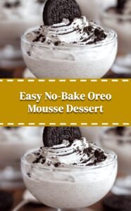 No-Bake Oreo Mousse Delight