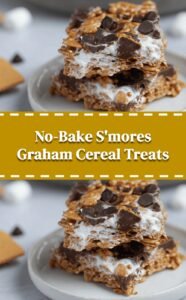 No-Bake S'mores Graham Cereal Bars