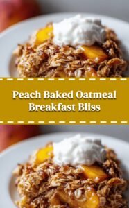 Peach-Packed Baked Oatmeal Delight