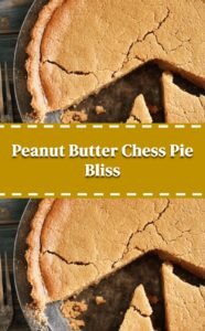 Peanut Butter Chess Pie Delight