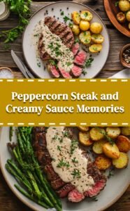 Peppercorn Steak with Creamy Sauce
