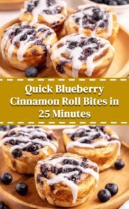 Quick Blueberry Cinnamon Roll Bites