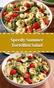Quick Summer Tortellini Salad in 20 Minutes