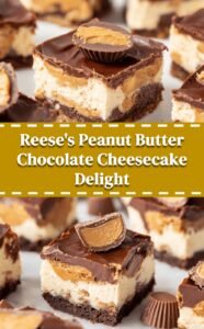 Reese's Peanut Butter Chocolate Cheesecake Bars