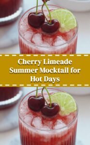 Refreshing Cherry Limeade Mocktail for Summer
