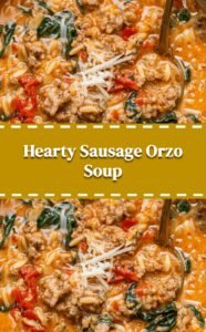 Savory Sausage Orzo Soup Delight