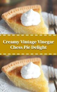 Silky Vintage Vinegar Chess Pie