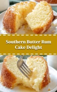 Southern Butter Rum Cake Delight