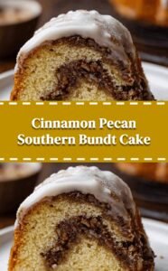 Southern Cinnamon Pecan Bundt Cake