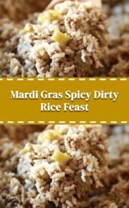 Spicy Dirty Rice for Mardi Gras