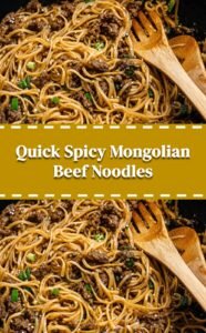 Spicy Mongolian Beef Noodles in 30 Minutes