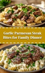 Steak Bites with Garlic Parmesan Sauce