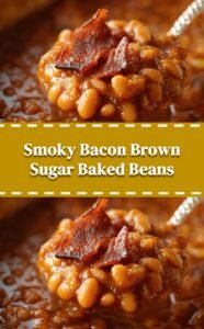 Sweet Smoky Bacon Brown Sugar Baked Beans