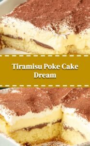 Tiramisu Poke Cake Delight