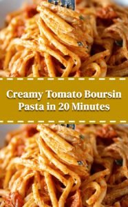 Tomato Boursin Pasta in 20 Minutes