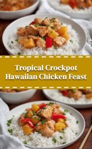 Tropical Slow Cooker Hawaiian Chicken Dinner