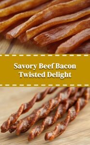Twisted Beef and Bacon Roll