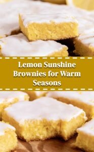 Zesty Lemon Brownies for Spring and Summer