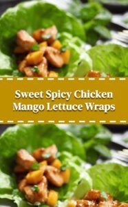 Asian Chicken Mango Lettuce Wraps