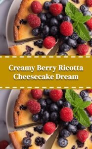 Berry Ricotta Cheesecake Delight