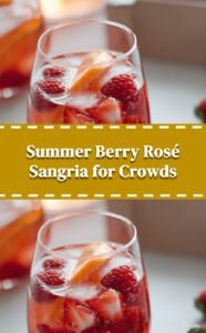 Berry Rosé Sangria for Summer Gatherings