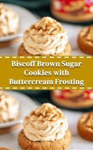 Biscoff Brown Sugar Cookies with Cookie Butter Frosting