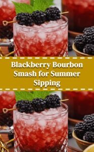 Blackberry Bourbon Smash Cocktail