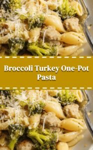 Broccoli Turkey Pasta One-Pot Dinner